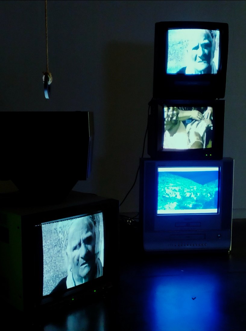Limen installation with CRT monitors